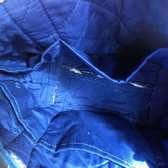 Indianapolis Colts Zipped Fabric Blue White Purse Bag with Interior Pockets - Picture 4 of 7